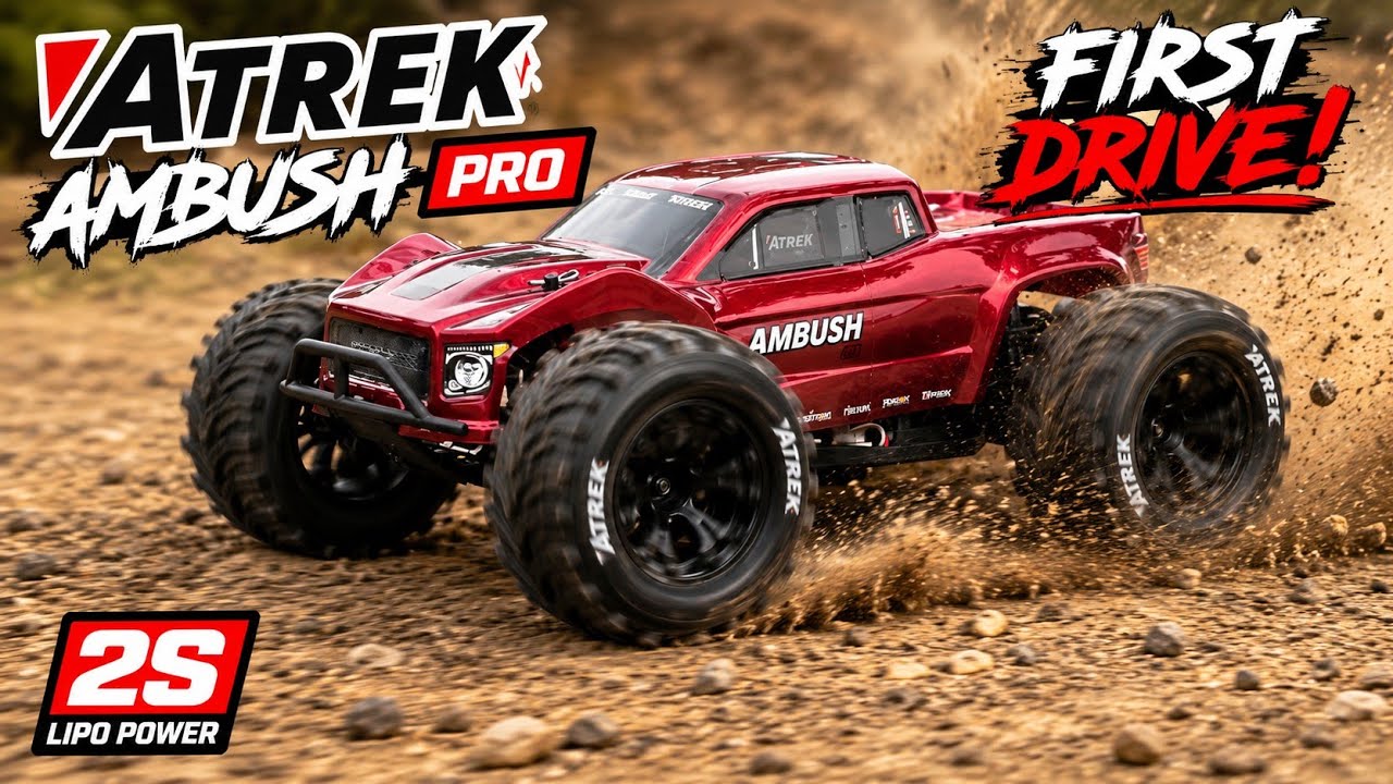 FUN from the Start! Atrek Ambush Pro 2WD MT First Run on 2S Lipo