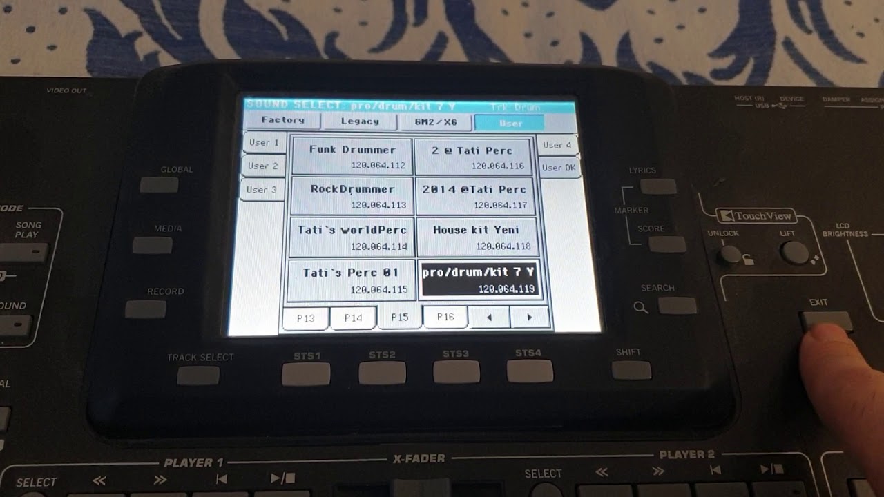 Korg pa3x başka setten pad alma ve pad ayarları yapma
