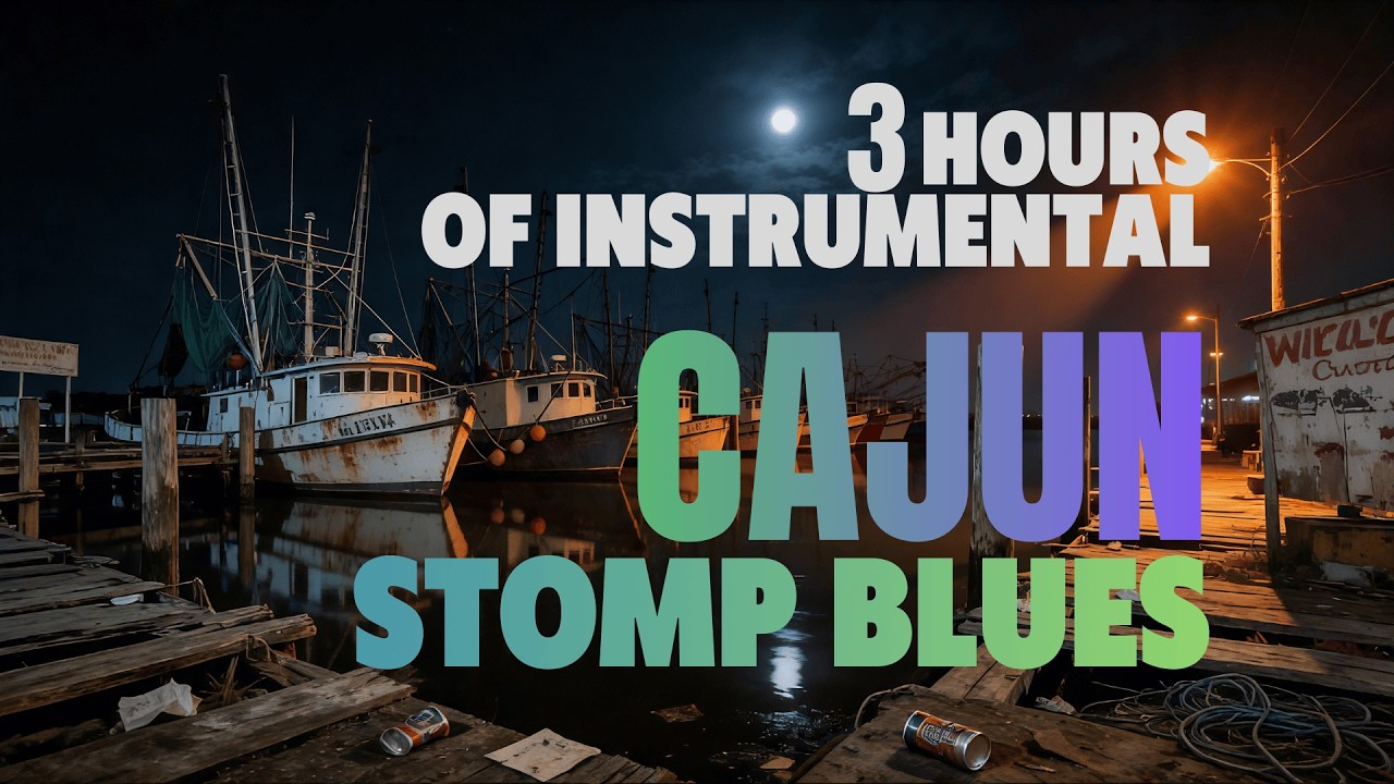 Shrimp Boat Blues | 3 Hours of Instrumental Cajun Stomp Blues 🐊 Guitar/Harmonica/Keyboard/Accordion