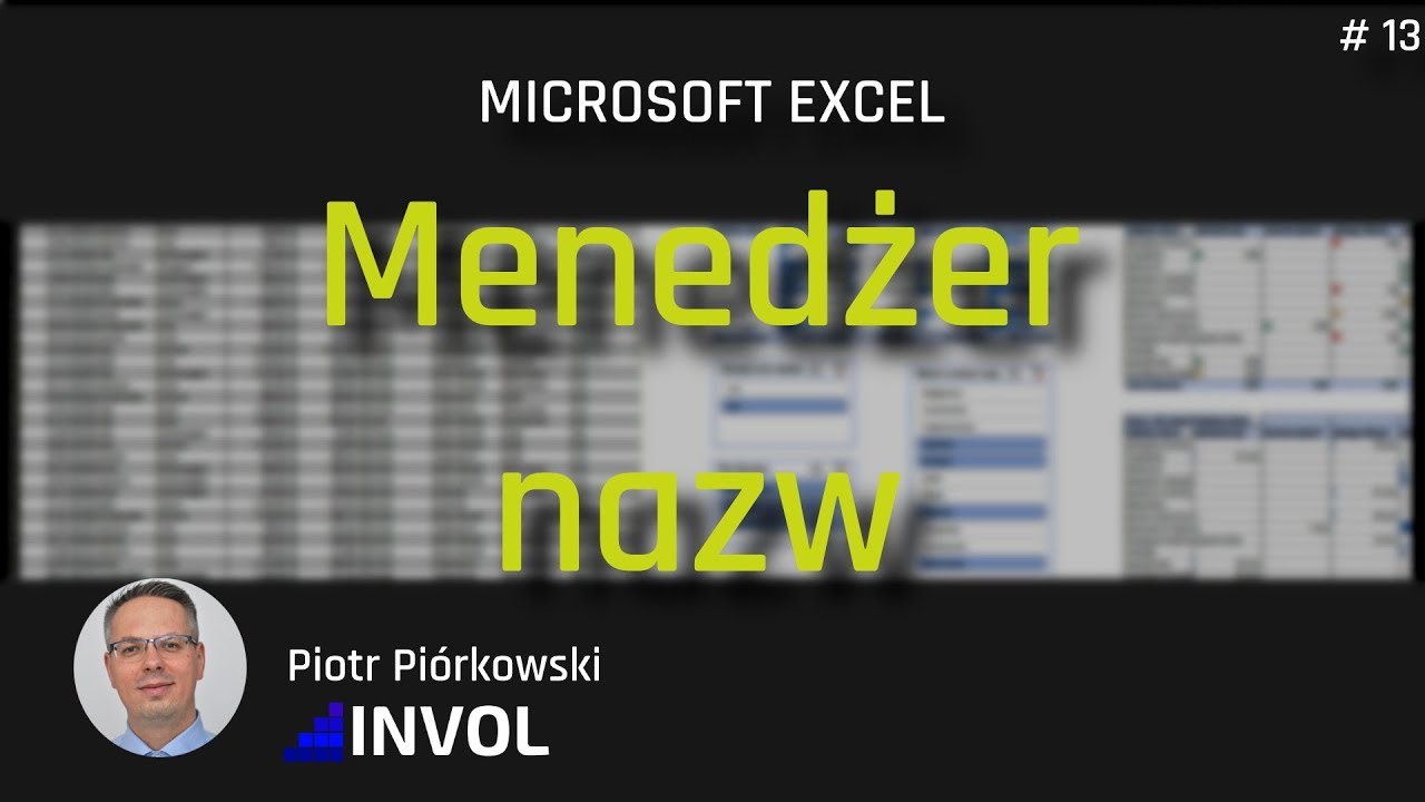 Excel | Co to jest menadżer nazw? | Nazywanie zakresów danych | #13