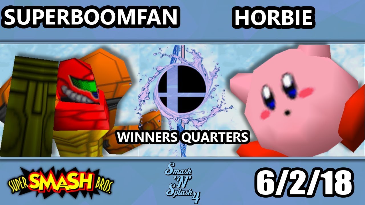 SnS 4 - PG | SuPeRbOoMfAn (Samus) Vs. Horbie (Kirby) SSB64 Winners Quarters - Smash 64