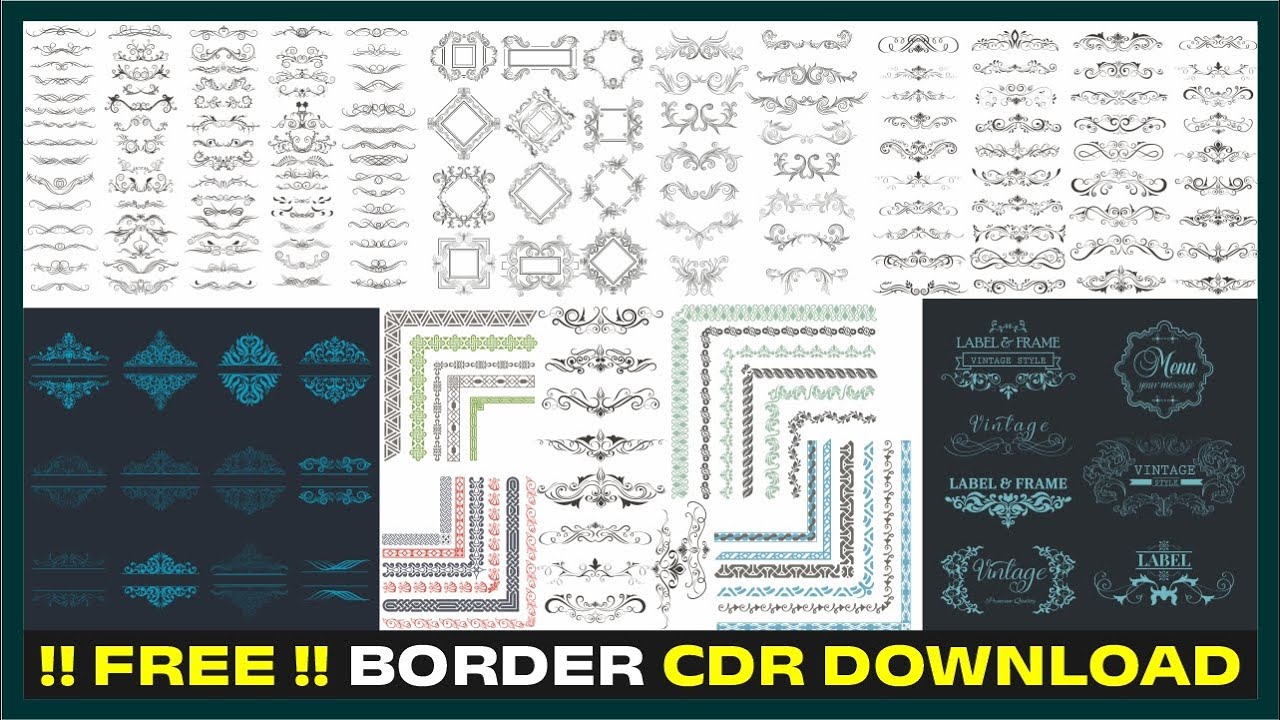 BORDER CLIPART FREE CDR | FREE BORDER CLIPART | DOWNLOAD BORDER CDR