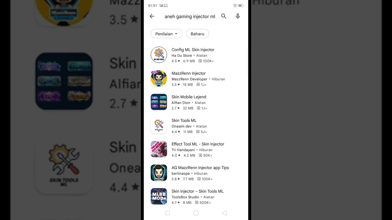 APK hack skin mobile legends