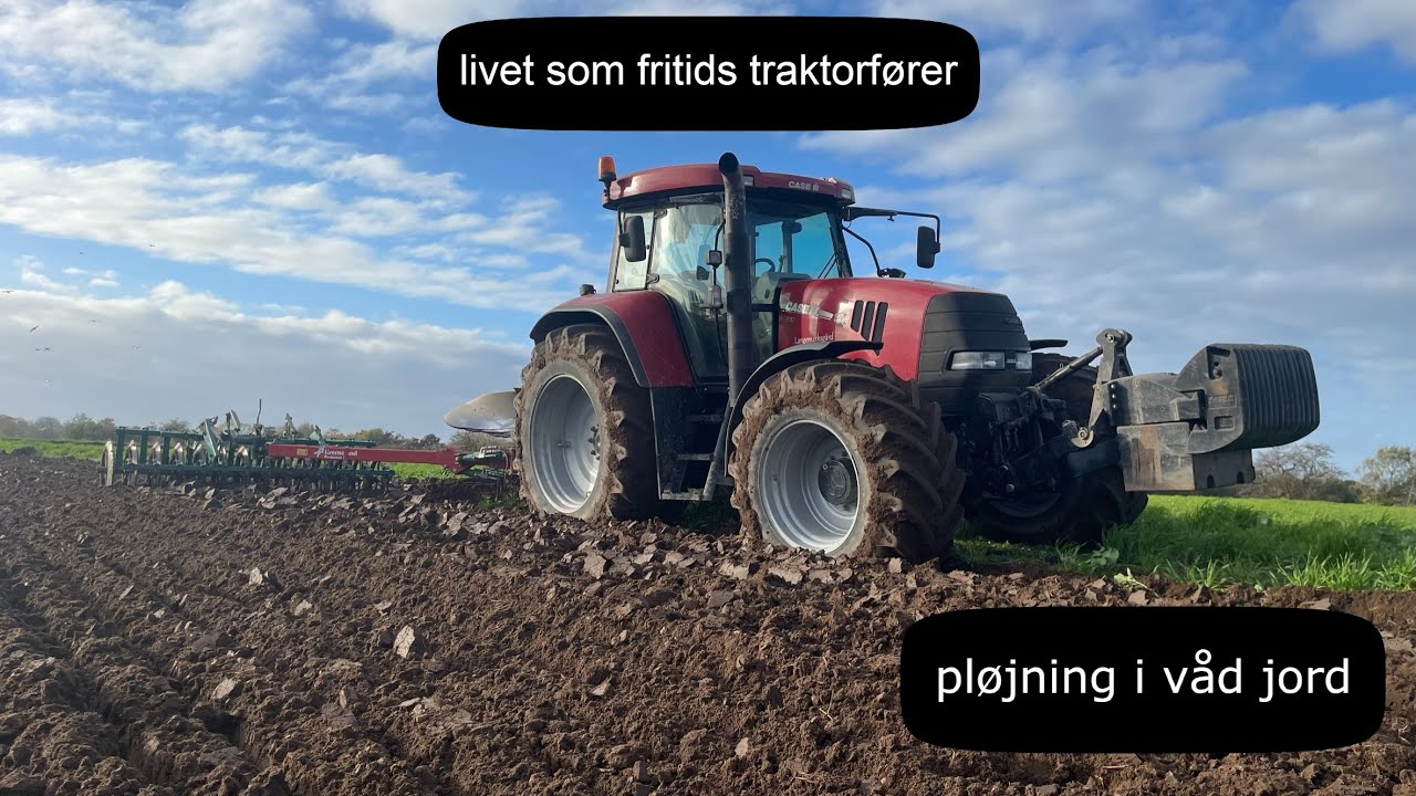 (Livet som fritids traktorfører) pløjning i våd jord!