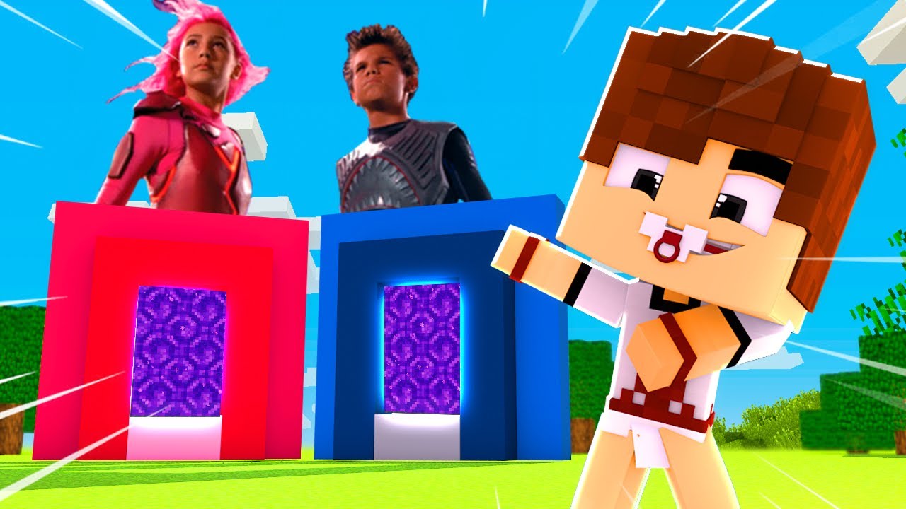 PORTAIS DO SHARKBOY E LAVAGIRL NO MINECRAFT