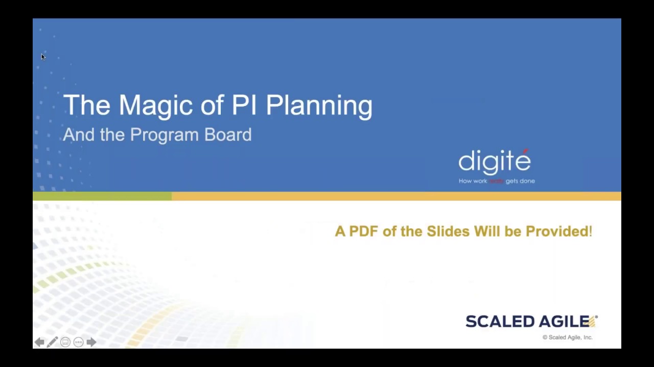 Webinar: The Magic of PI Planning and the Program Board