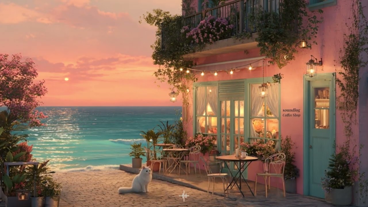 Playlist | Seaside Cafe | Soft Jazz, Study & Relax