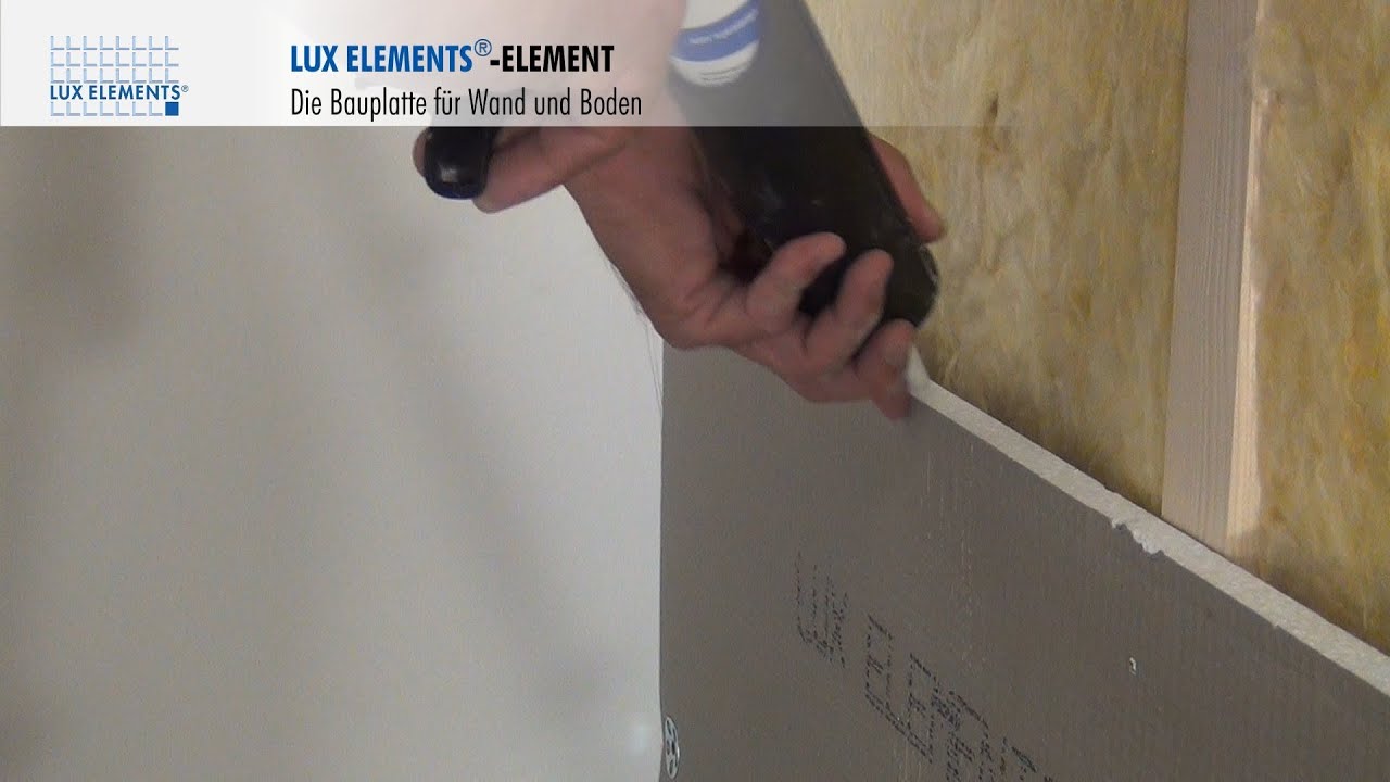 LUX ELEMENTS Montage : ELEMENT - Panneau polyvalent sur ossature bois