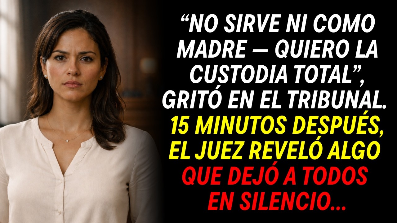 En el tribunal, mi esposo gritó: “No sirve ni como madre” — hasta que el juez se inclinó y dijo…
