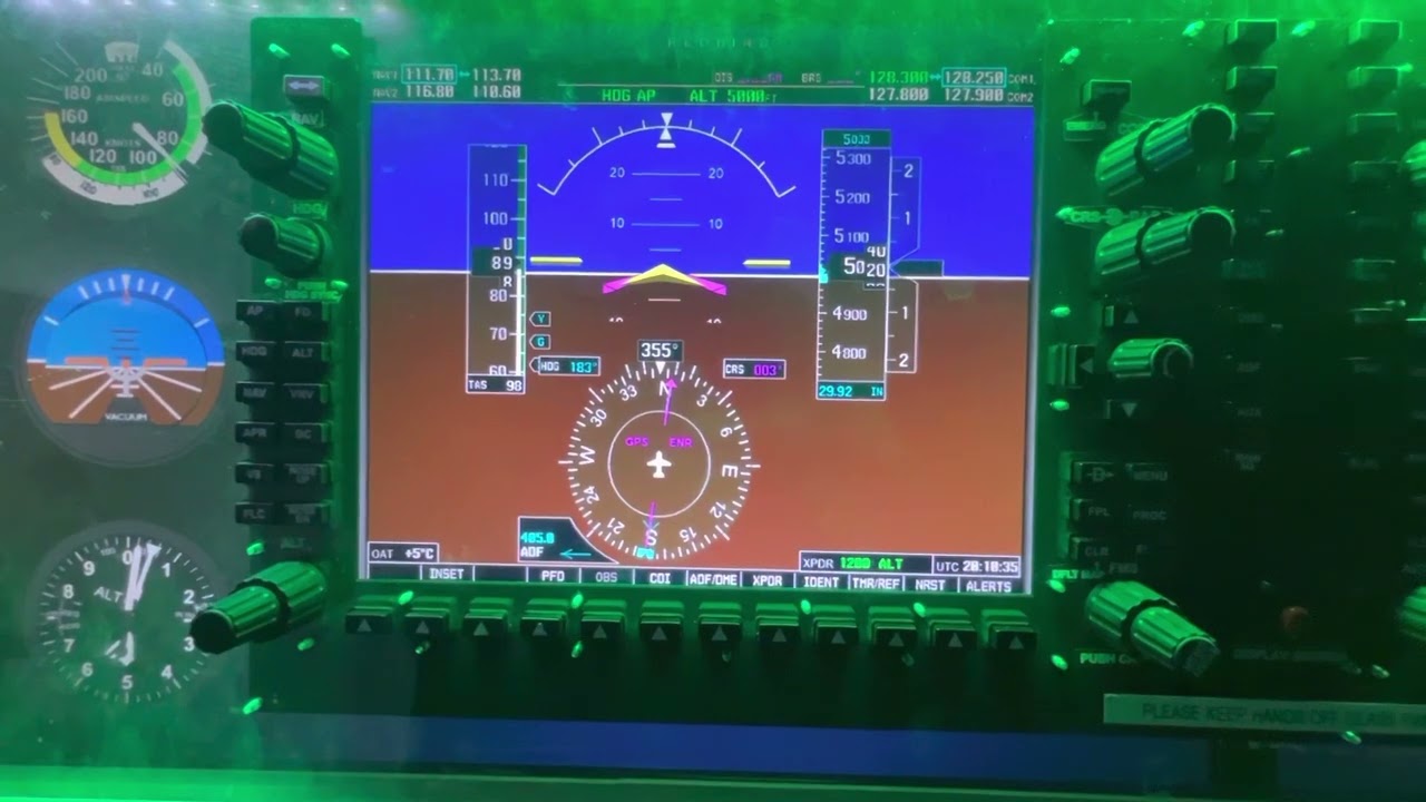 NDB tracking on the G1000