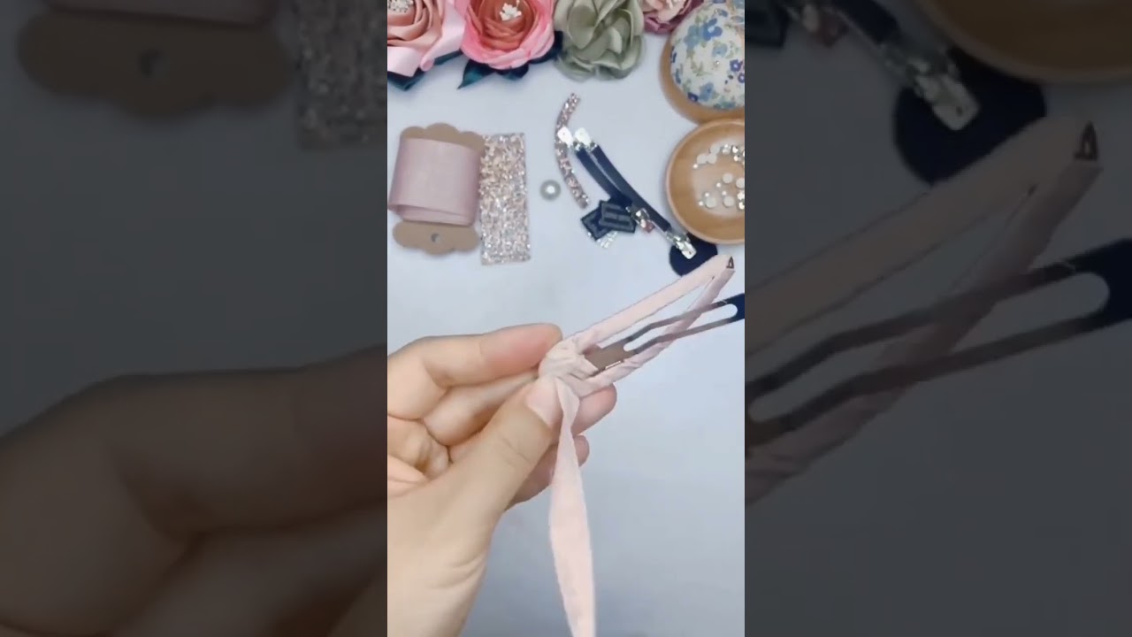 How to make bow hair clip at home || bow hair clip || hair accessories