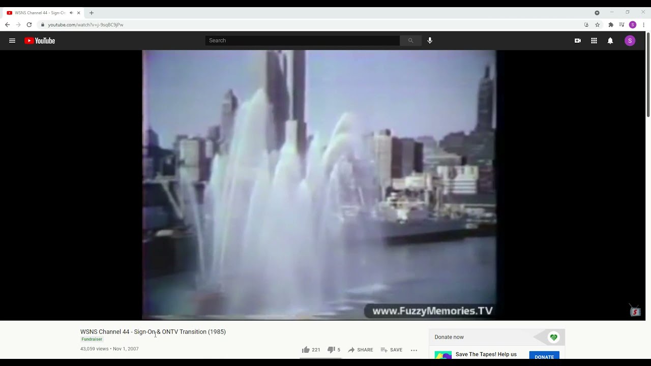 WSNS Channel 44 Sign On 1985