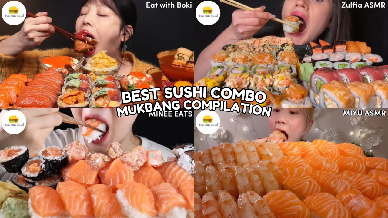 ASMR | BEST SUSHI COMBO MUKBANG COMPILATION |