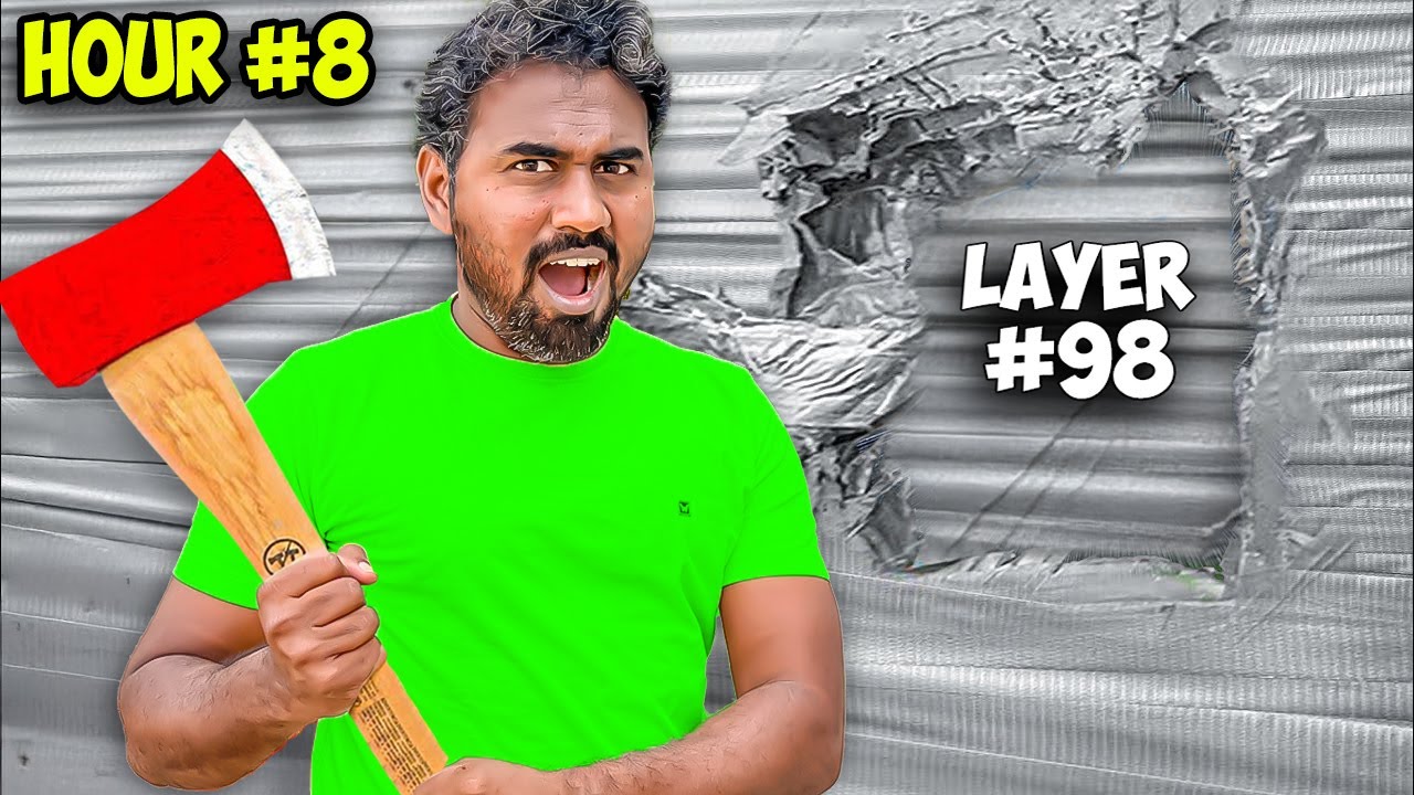 I Escaped From 100 Layers of Cello Tape (Duct Tape) | Mad Brothers