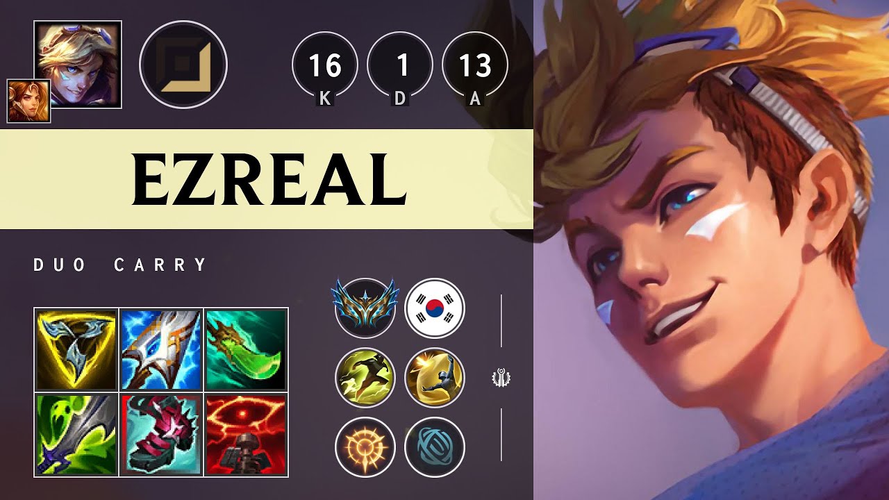 Ezreal ADC vs Senna - KR Challenger Patch 25.21