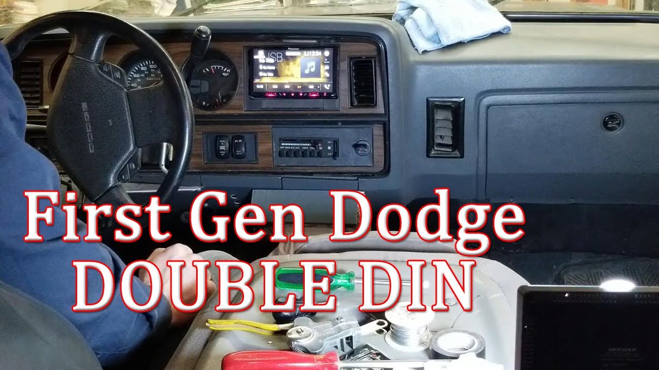 1993 Dodge Ram D250 Cummins Pick Up - Double DIN Stereo Install HOW TO