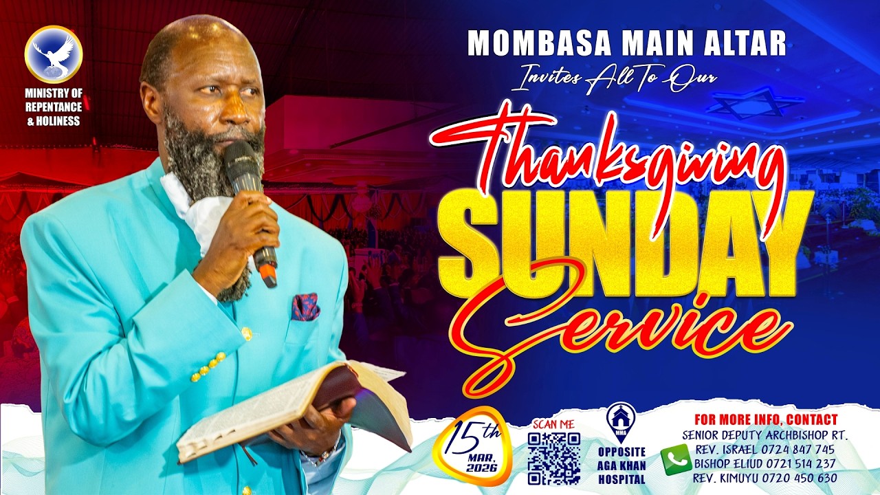 SUNDAY SERVICE - 15TH MARCH 2026