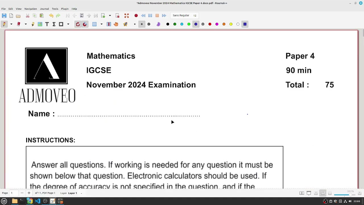 IGCSE1   Admoveo November 2024 Paper4
