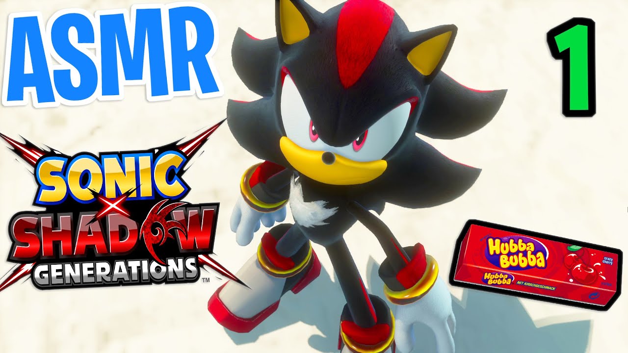ASMR Gaming 😴 Sonic x Shadow Generations Relaxing Gum Chewing 🎮🎧 Controller Sounds + Whispering 💤
