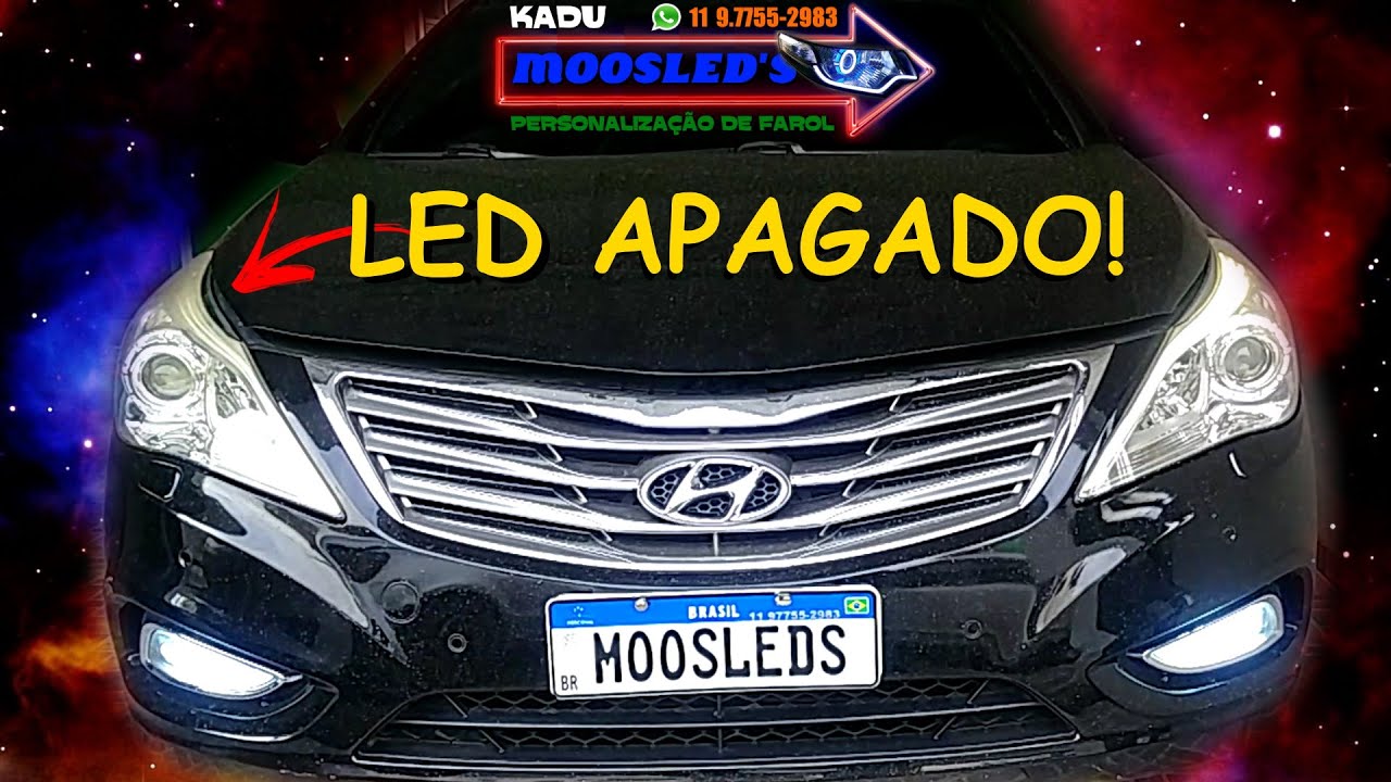 REPARO LED FAROL HYUNDAI AZERA + BARATO QUE COMPRAR UM NOVO SOLUÇÃO DEFEITO CONSERTO TROCA ARRUMAR