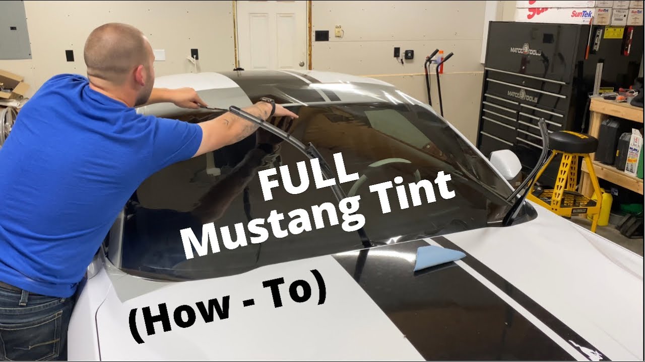Full Mustang Window Tint with Windshield