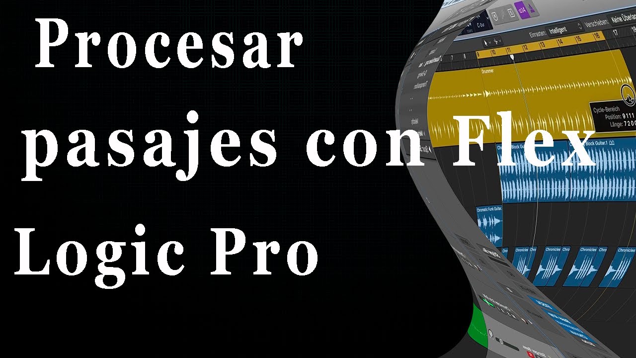 Tutoriales Logic Pro X Flex Time - Procesar pasajes individuales con Flex