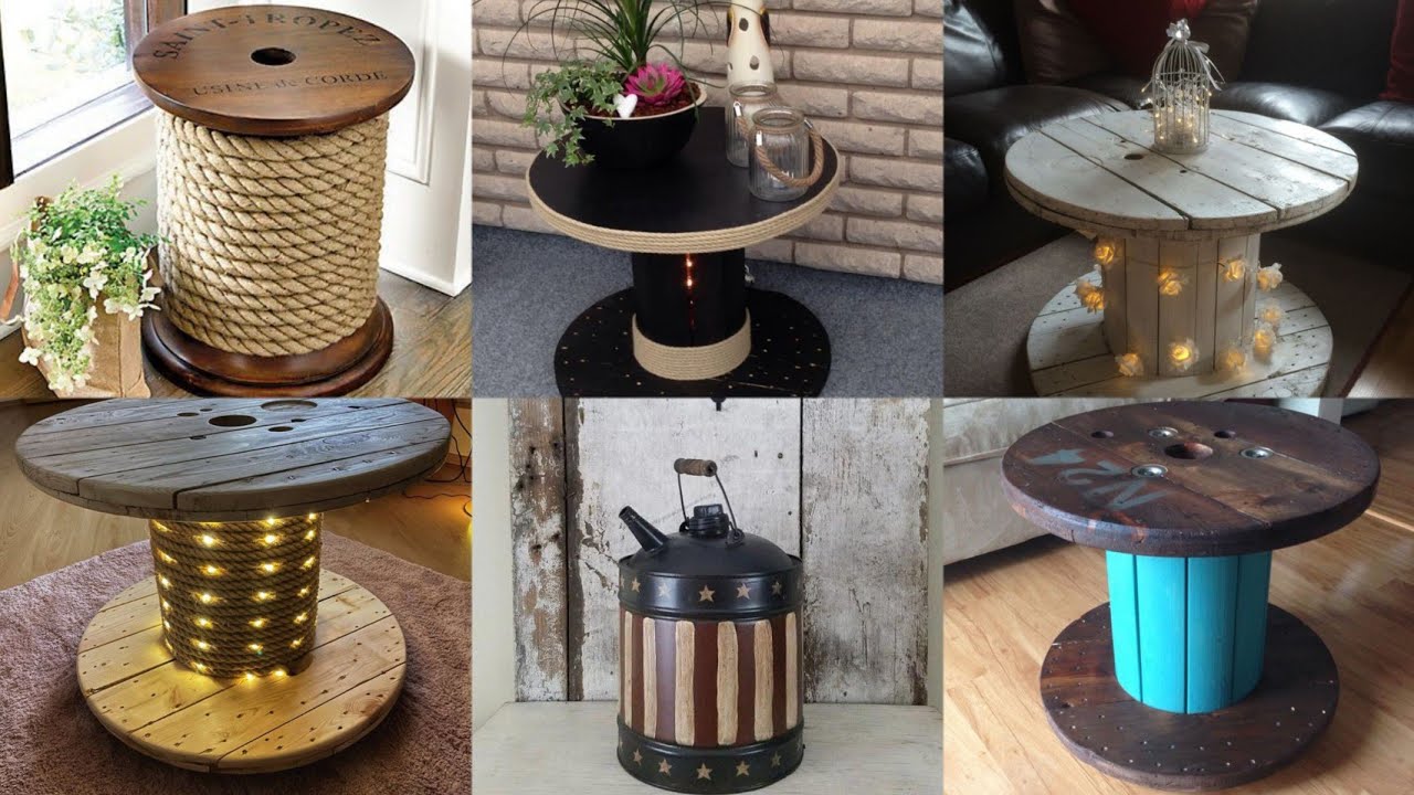Easy Recycle Cable Spool ideas | Cable Spool crafts