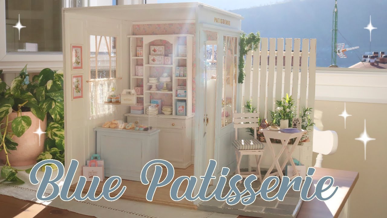 Blue Patisserie 1/6 scale handmade miniature dollhouse by Nerea Pozo