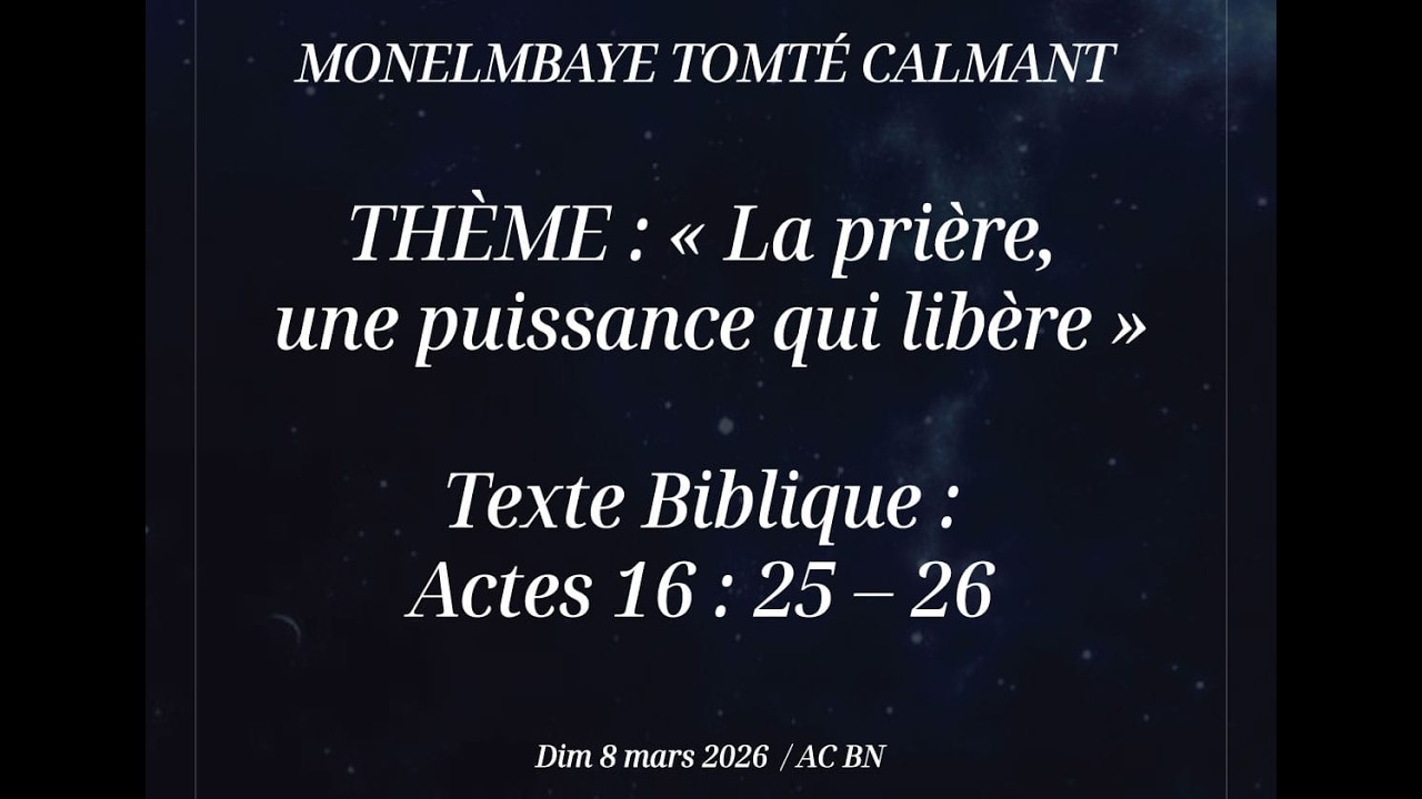 La prière, une puissance qui libère.