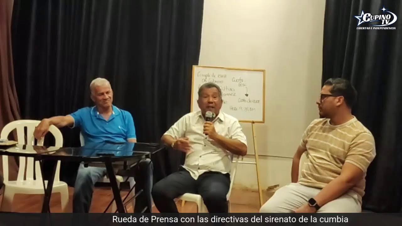 Rueda de prensa con la fundación sirenato de la cumbia