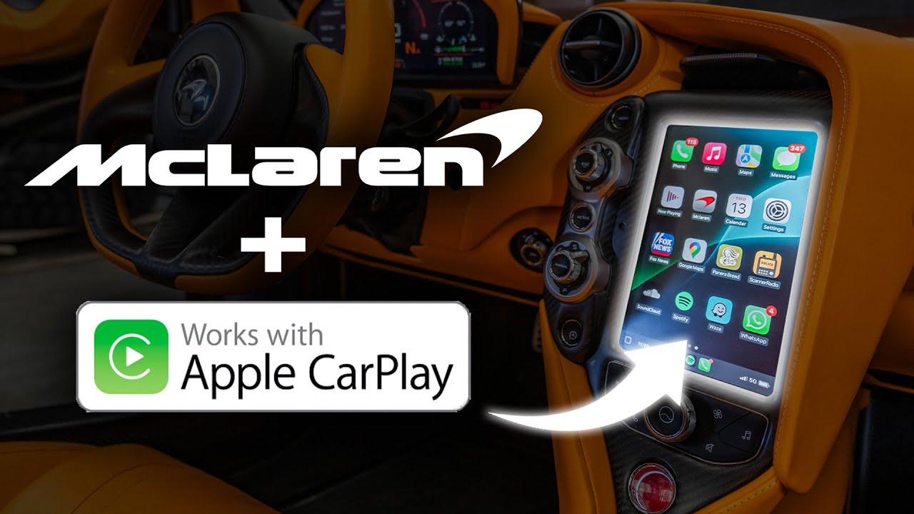 How to get APPLE CARPLAY in a MCLAREN!