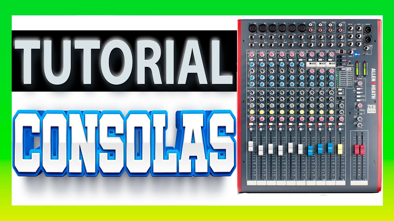 ♻️ TUTORIAL básico De Consolas De Audio | ALLEN & HEATH ZED 2021 Mixman Dj  🔥