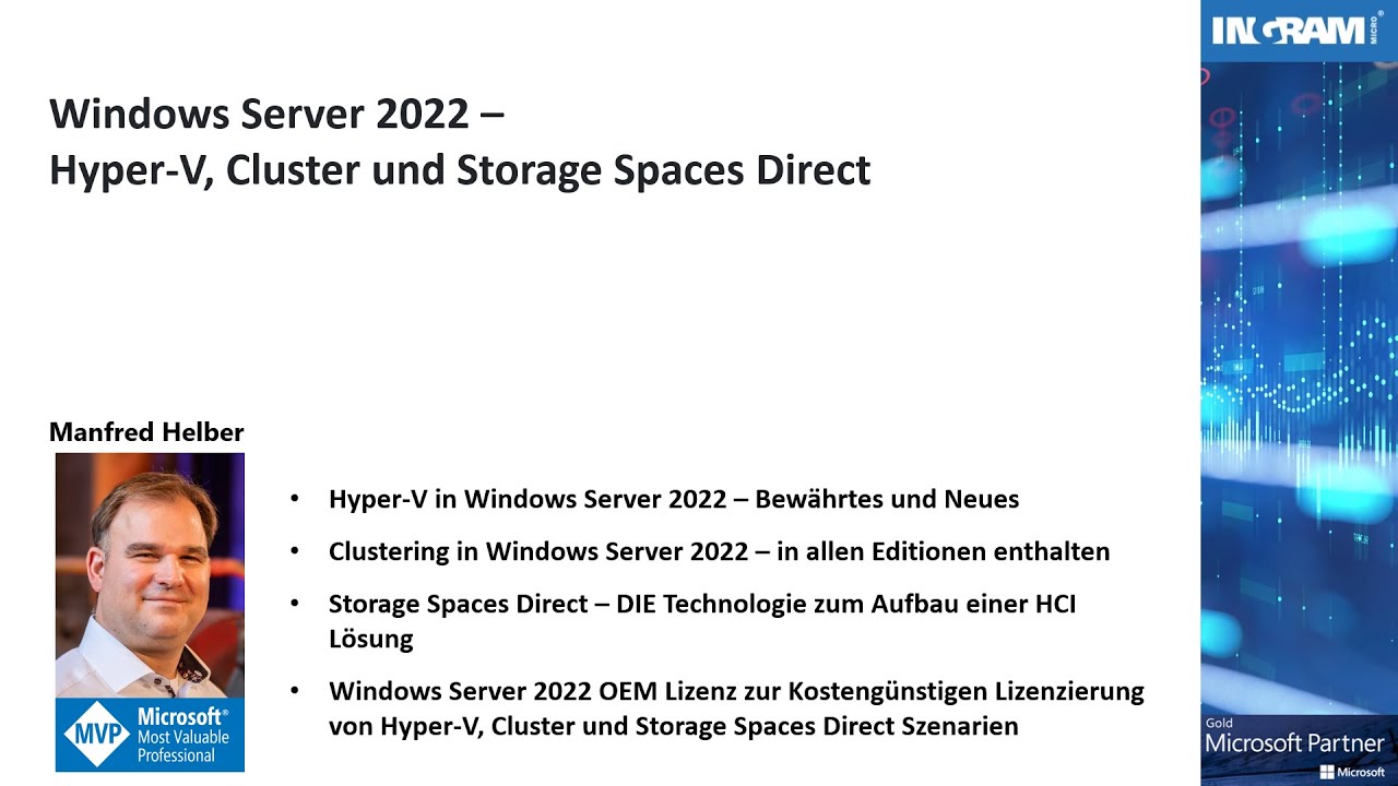 Windows Server 2022 - Hyper-V, Clustering und Storage Spaces Direct