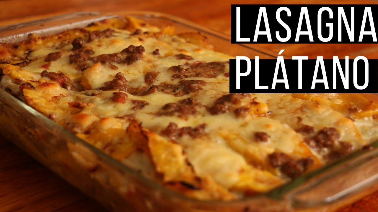 ¡ESPECTACULAR! LASAGNA DE PLÁTANO MADURO (FÁCIL Y RÁPIDO)