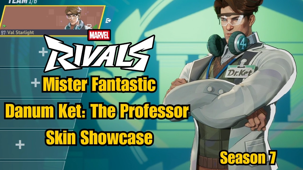 Mister Fantastic | Danum Ket: The Professor Skin Showcase | Marvel Rivals Gameplay Season 7