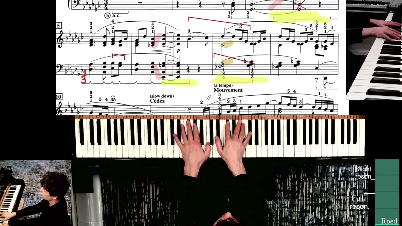 Debussy. The Girl With The Flaxen Hair. Piano Practice Tutorial (APC).