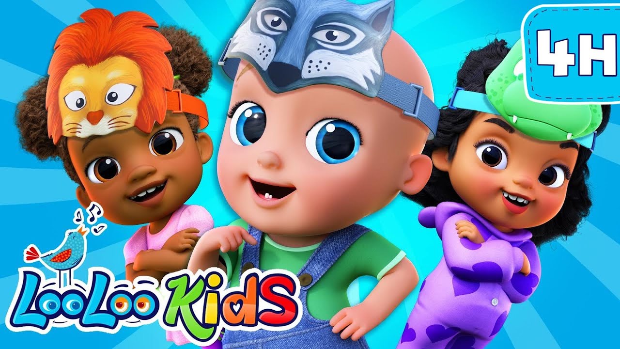 Wild Animal Sounds - S2EP4 - 4 Hour Kids Songs - LooLoo Kids Songs for Kids