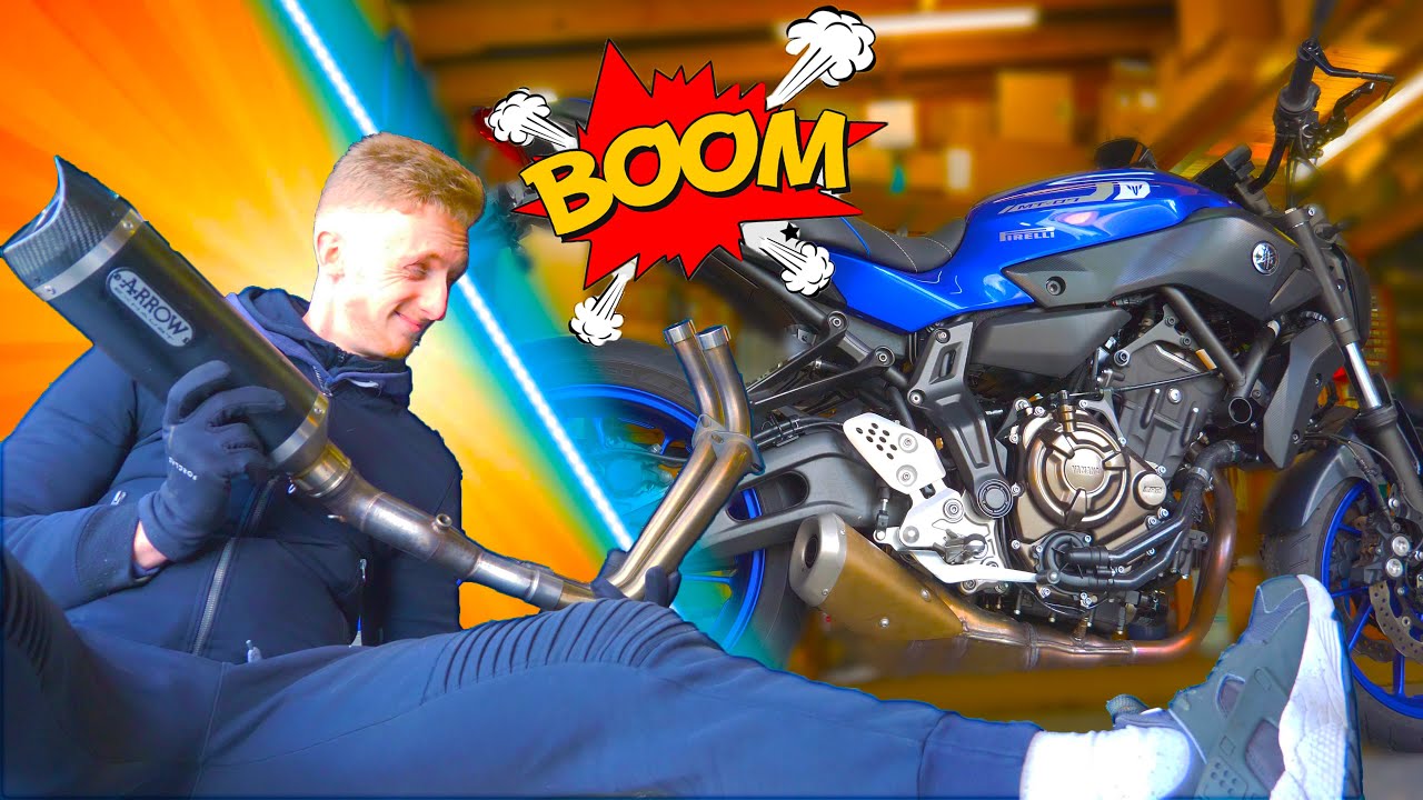 J'AI REMIS UNE LIGNE COMPLÈTE SUR LA MT07 !! 💥