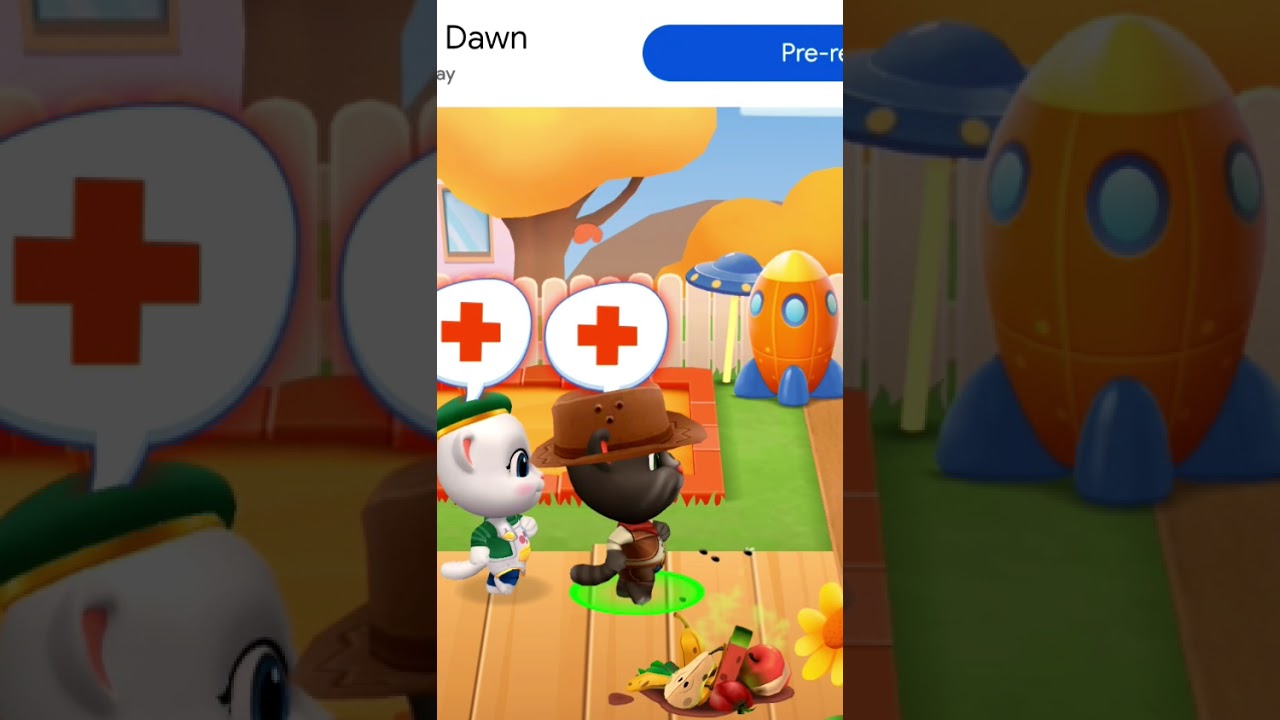 My Talking Tom Friends - A NEW Day in the Backyard! #shorts #youtubeshorts