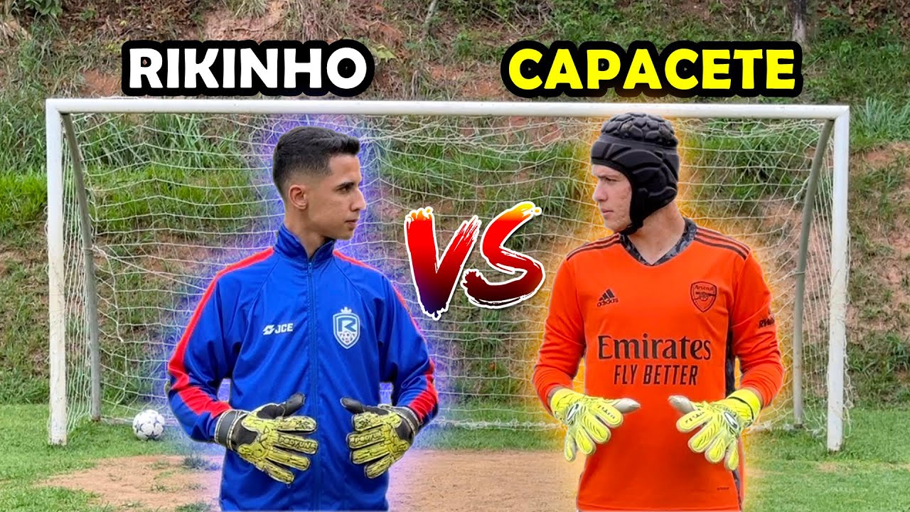 GOLEIRO DE CAPACETE x RIKINHO NO GOL! TESTE FINAL PARA O INTERCLASSE ‹ Rikinho ›