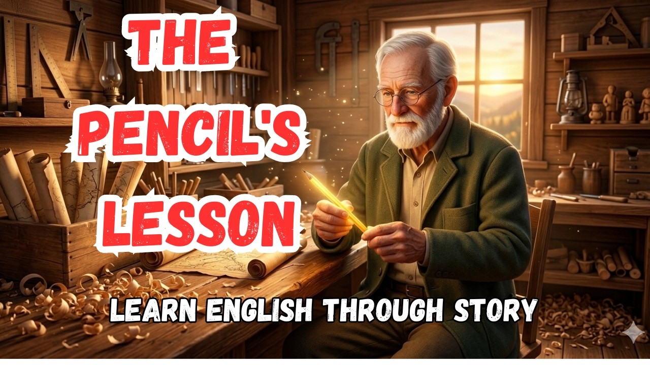 Learn English Through Story ⭐️ The Pencil's Lesson || 5 Rules for Success || Graded Reader