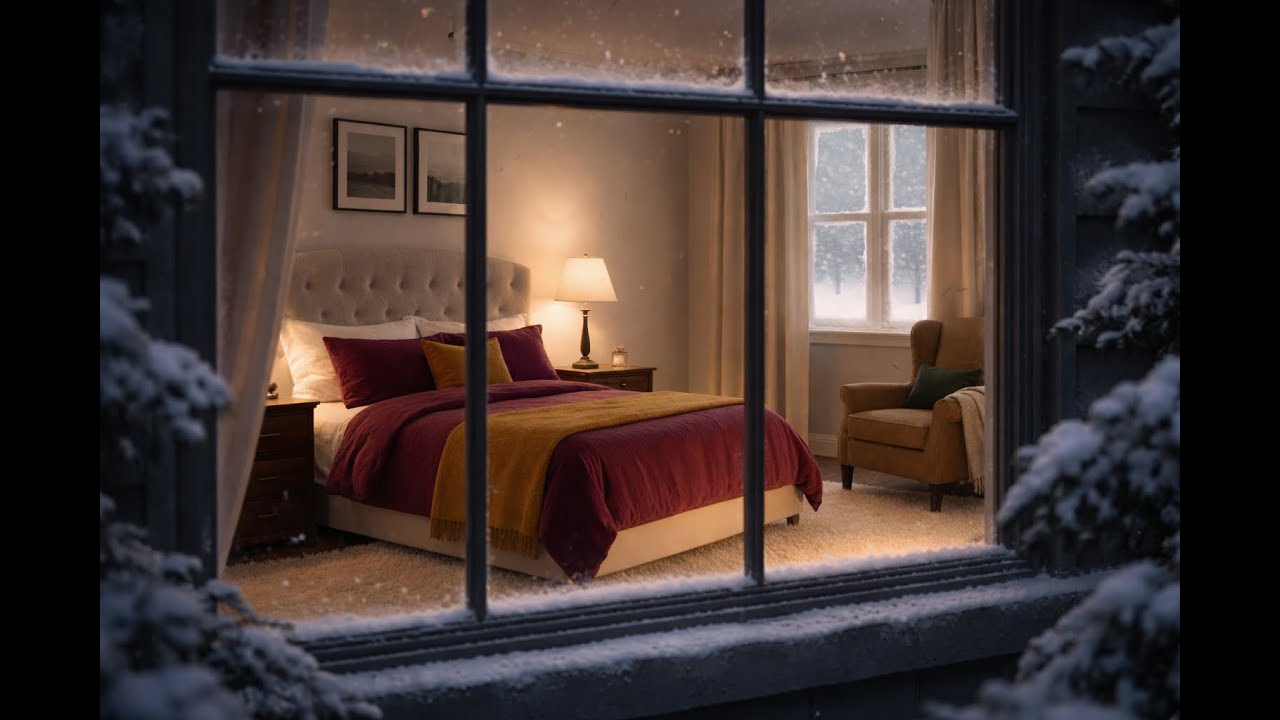 Snowlight & Stillness ❄️ Cozy Winter Ambience & Gentle Warmth
