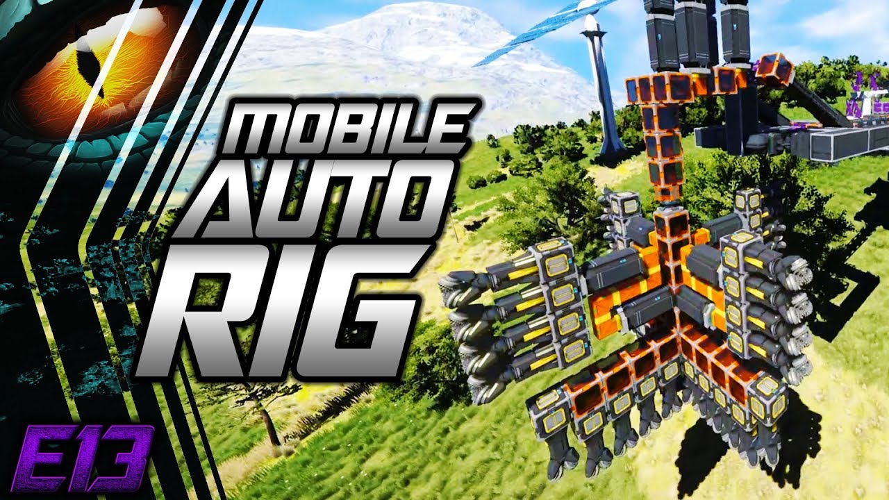 Mobile Automatic Mining Rig Part 1 - Constructing The Drill | Space Engineers DIC Expansion | E13