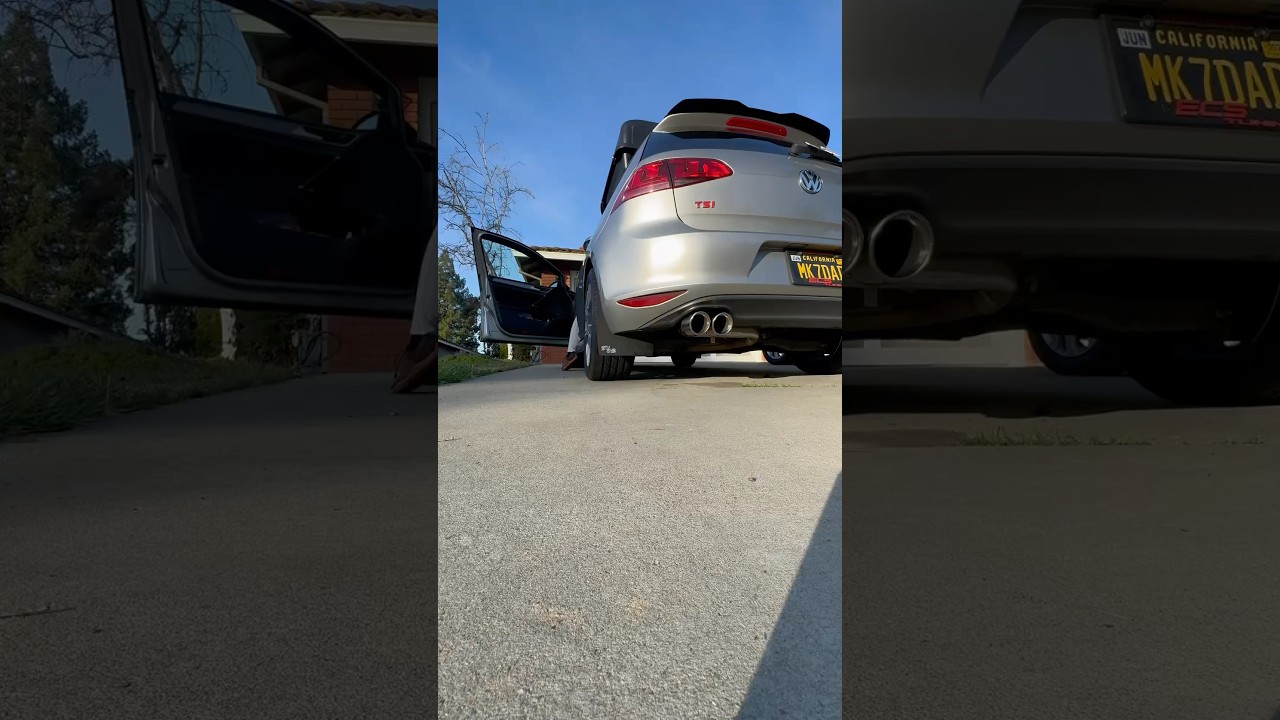 Mk7 Golf TSI 1.8 Muffler delete vs Muffler & resonator delete