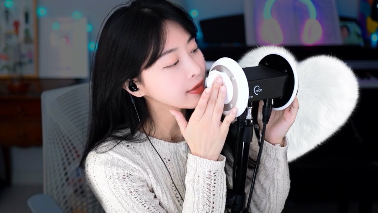 Gently cream ear-massage (한국말 수다) ASMR