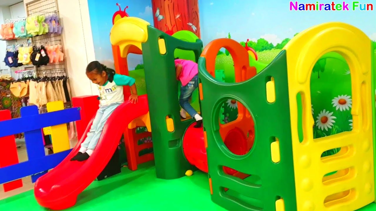 Namiratek fun Seru sekali bermain Mainan Anak Mobil Mobilan naik Odong-odong mandi bola warna warni