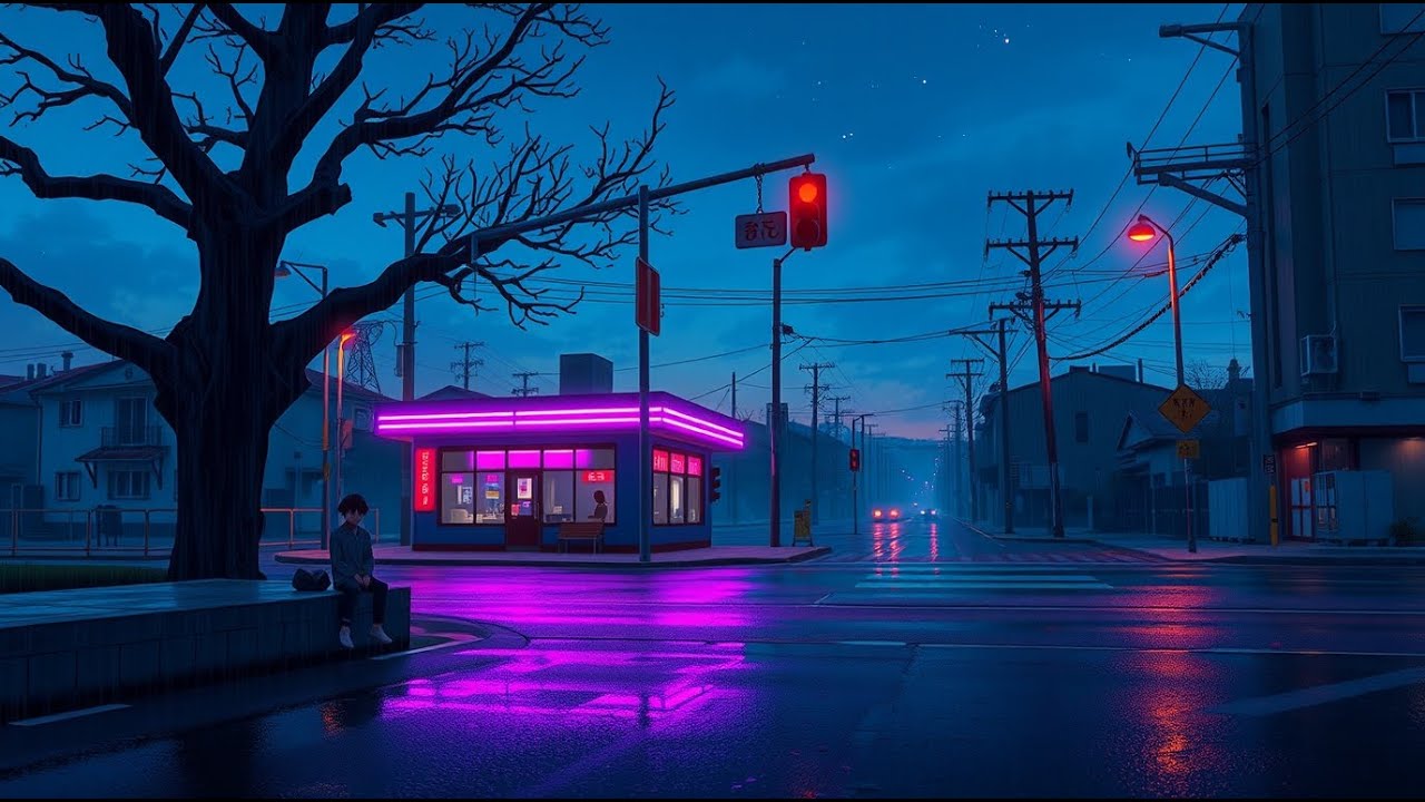 A Calm Japanese Night Wrapped in Rain 🌙 Lofi for Sleep & Relaxation