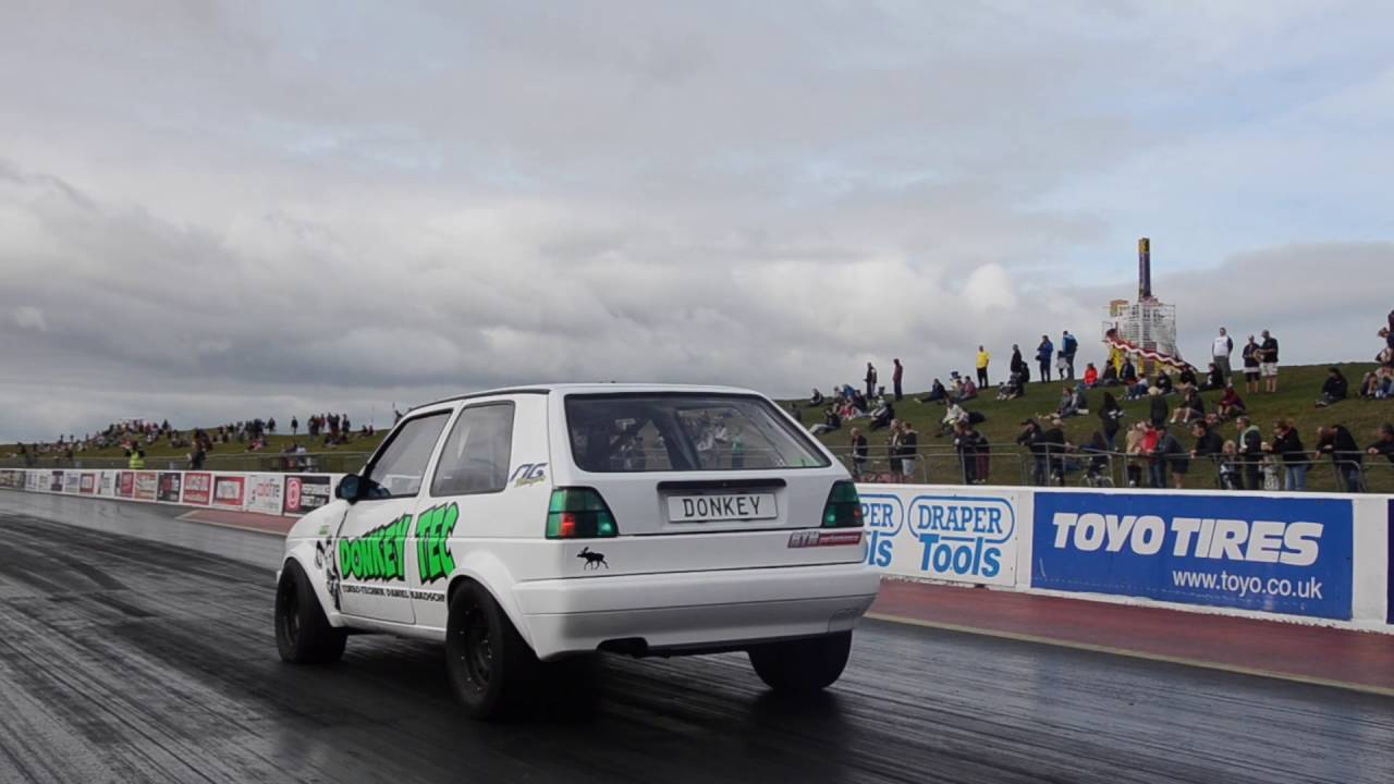 Donkey Tec 8.474 @ 167.91 Worlds Fastest Mk2 Golf 1100HP+ VW Action 2016