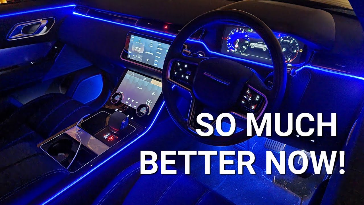 New Range Rover Velar Ambient Light Install | RGB LED Car Interior Lights | Car Ambient Lights