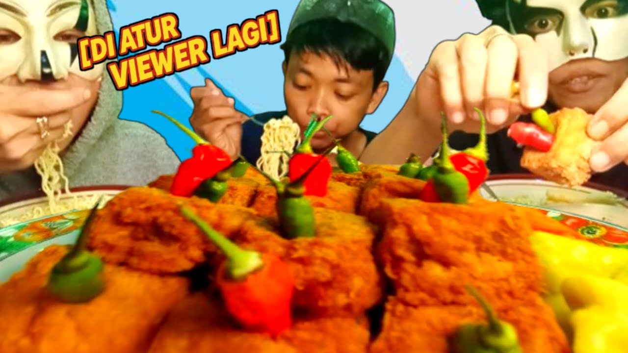 MUKBANG DIATUR VIEWER MIE KUAH + CABE + KERUPUK DAN TAHU SUMEDANG